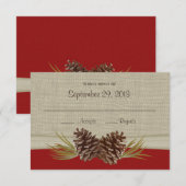 Woodland Pinecones Response Kaart (Voorkant / Achterkant)