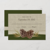 Woodland Pinecones Response Kaart (Voorkant / Achterkant)