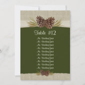 Woodland Pines Bruiloft Zittafel Plan Kaart (Voorkant)