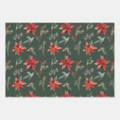 Woodland Pines Kerstmis Inpakpapier Vel (Voorkant)