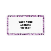 Woodland Pink/Paars Camouflage - met White Etiket (Voorkant)