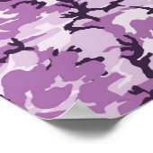 Woodland Pink/Paars Camouflage Poster (Hoek)