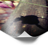 Woodland Pink Wild Lady Slipper Orchidee Bloem 8x1 Foto Afdruk (Hoek)