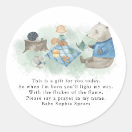 Woodland - Prayer Candle Label