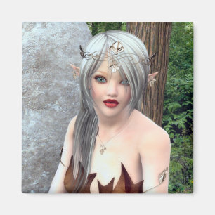 Woodland Princess Fantasy Magnet