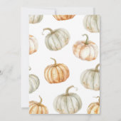 Woodland Pumpkin gaat een verjaardag vieren Kaart (Achterkant)