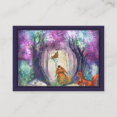 Woodland Purple Forest Books for Baby Request  Informatiekaartje (Achterkant)