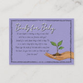 Woodland Purple Forest Books for Baby Request  Informatiekaartje (Voorkant)