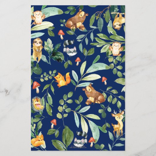 Woodland raadt de juiste prijs-Baby shower aan (Achterkant)