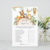 Woodland raadt de juiste prijs-Baby shower aan (Staand voorkant)