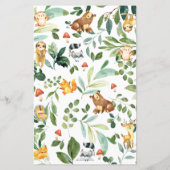 Woodland raadt de juiste prijs-Baby shower aan (Achterkant)