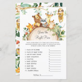 Woodland raadt de juiste prijs-Baby shower aan (Voorkant / Achterkant)