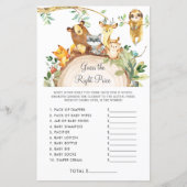 Woodland raadt de juiste prijs-Baby shower aan (Voorkant)