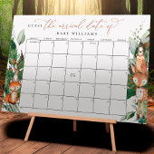 Woodland raadt het Poster Vervaldatum kalender
