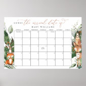 Woodland raadt het Poster Vervaldatum kalender (Voorkant)