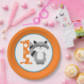 Woodland Raccoon 1st Birthday Boy Party Bord (Feest)