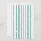 Woodland Raccoon & Berken Baby shower Kaart (Achterkant)