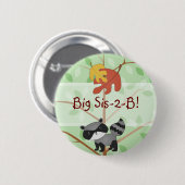 Woodland Raccoon Button (Voorkant /achterkant)