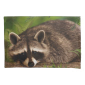 Woodland Raccoon Kussensloop (Voorkant)