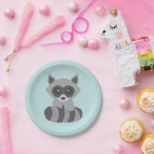 Woodland Raccoon Papieren Bordje (Feest)