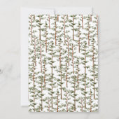 Woodland Raccoon Uitnodiging voor de derde verjaar (Achterkant)