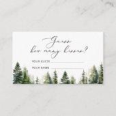 Woodland raden hoeveel kussen bruids spel informatiekaartje (Voorkant)