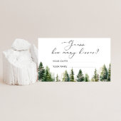 Woodland raden hoeveel kussen bruids spel informatiekaartje