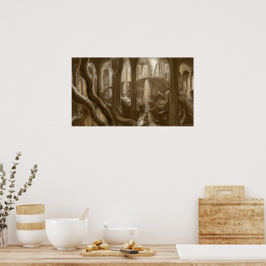 Woodland Realm-concept Poster (Keuken)