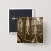 Woodland Realm-concept Vierkante Button 5,1 Cm (Voorkant /achterkant)