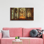 Woodland Realm Throne Room Concept Canvas Afdruk (Insitu (Woonkamer))