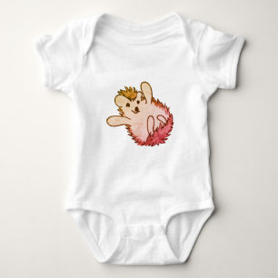 Woodland Red Sinaasappel Happy Cute Hedegel Romper