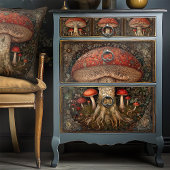 Woodland Red Spotted Mushroom Decoupage Craft Tissuepapier