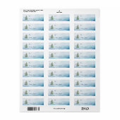 Woodland Reindeer Christmas Gift Label (Full Sheet)