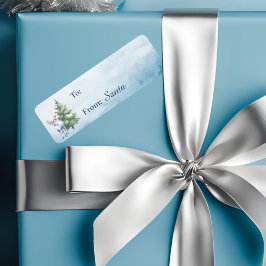 Woodland Reindeer Christmas Gift Label