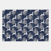 Woodland Reindeer - Kerstmis Inpakpapier Vel (Voorkant 2)