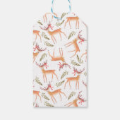 Woodland Reindeer Prettige feestdagen Gepersonalis Cadeaulabel (Achterkant)