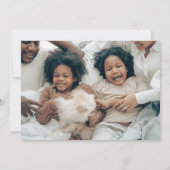 Woodland rendier in de winter feestdagenkaart (Achterkant)