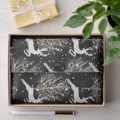 Woodland Rendier - Zwart Tissuepapier (Geschenk)
