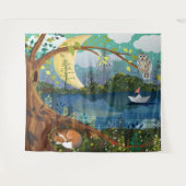 Woodland Riverside Children's Room Wandkleed (Voorkant (horizontaal))