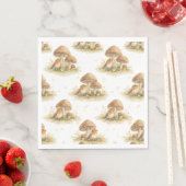 Woodland Robin & Mushroom Servet (Insitu)