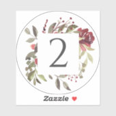 Woodland Roos Table Number Stickers (Vel)