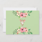 Woodland Rustic Animal Gender Neutral Baby shower Kaart (Achterkant)