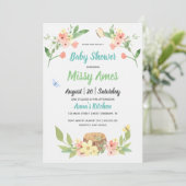 Woodland Rustic Baby shower Sprinkle (Staand voorkant)