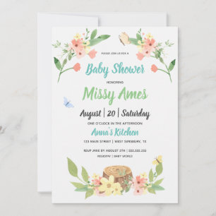 Woodland Rustic Baby shower Sprinkle