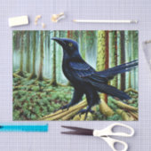 Woodland Rustic Black Raven Tissuepapier (Craft)