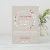 Woodland Rustic Bridal Shower Kaart (Staand voorkant)