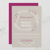 Woodland Rustic Bridal Shower Kaart (Voorkant / Achterkant)