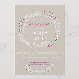 Woodland Rustic Bridal Shower Kaart