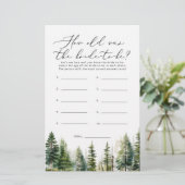 Woodland rustiek Hoe oud was de bruid om te spelen (Staand voorkant)