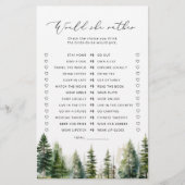 Woodland rustiek Zou ze liever bruids spel (Voorkant)